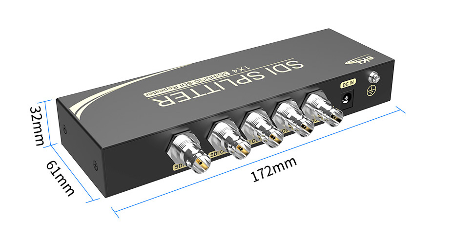 sdi分配器一进四出SD104长172mm；宽56mm；高27mm